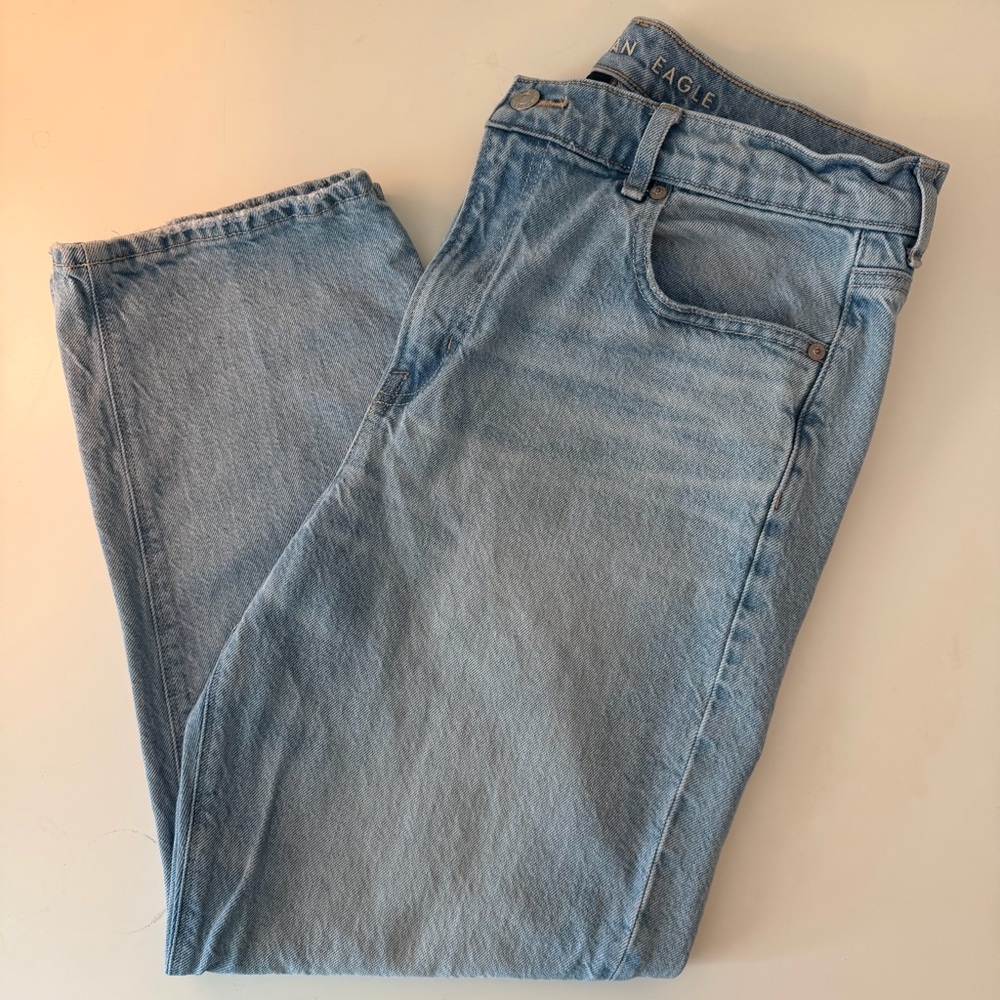 American Eagle Outfitters Light Blue Straight Jeans